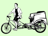 pedicab and driver