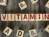 Wooden Blocks with the text: Vitamin